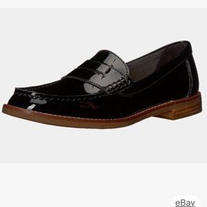 Sperry Topsider black patent leather loafer sz 7